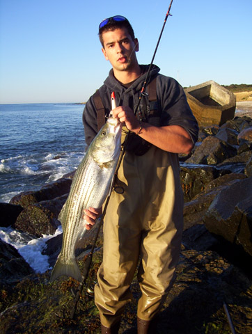 Jake with Striped Bass