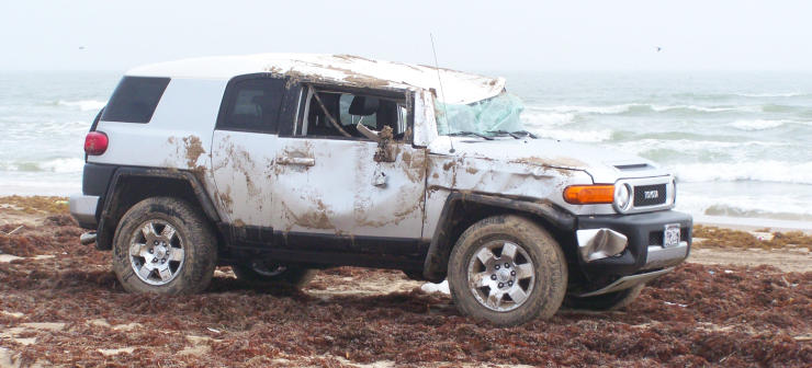 Vehicle was rolled by drunk driver